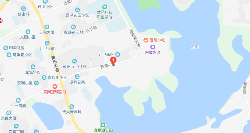 黃岡水利電力學校位置地圖