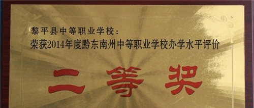 黎平縣中等職業(yè)學(xué)校二等獎(jiǎng)