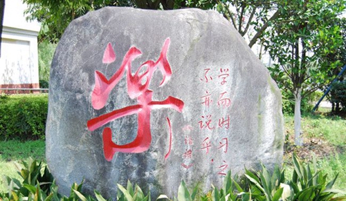 彭州市敖平中學(xué)校園石3