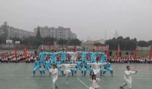 邛崍市強(qiáng)項(xiàng)實(shí)驗(yàn)學(xué)校武術(shù)表演